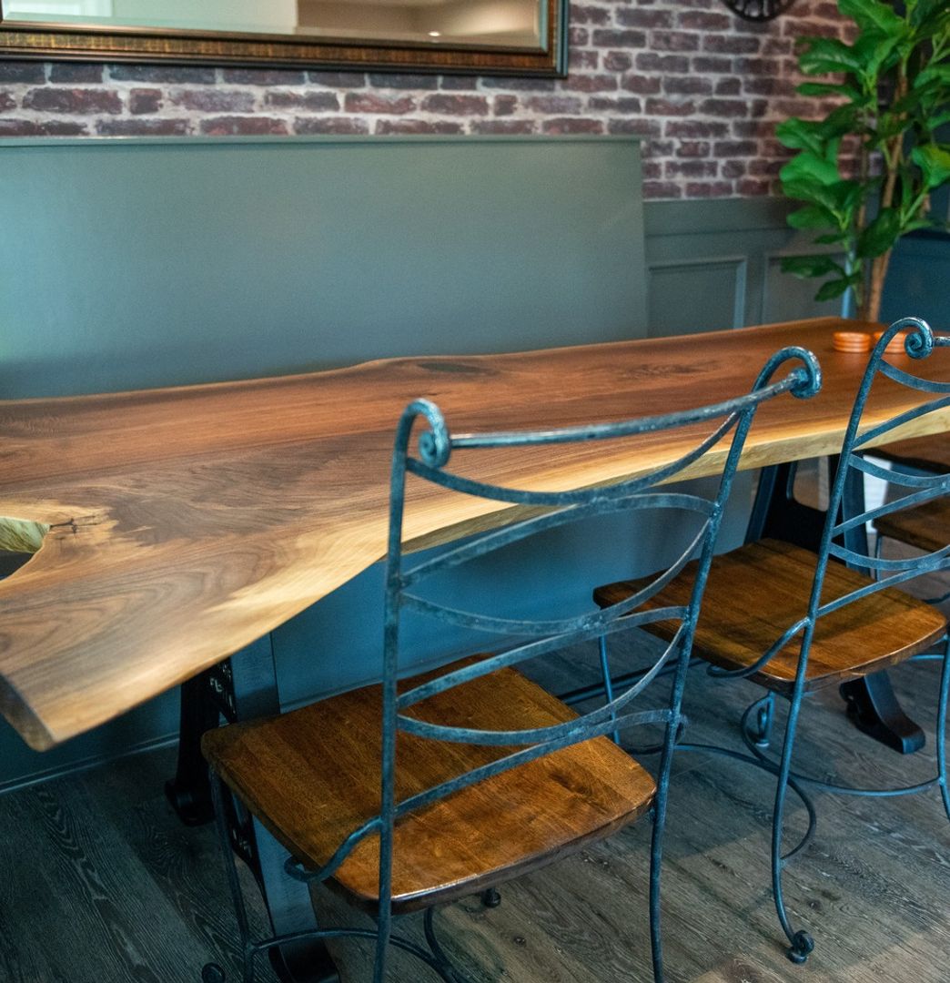 custom live edge dining table