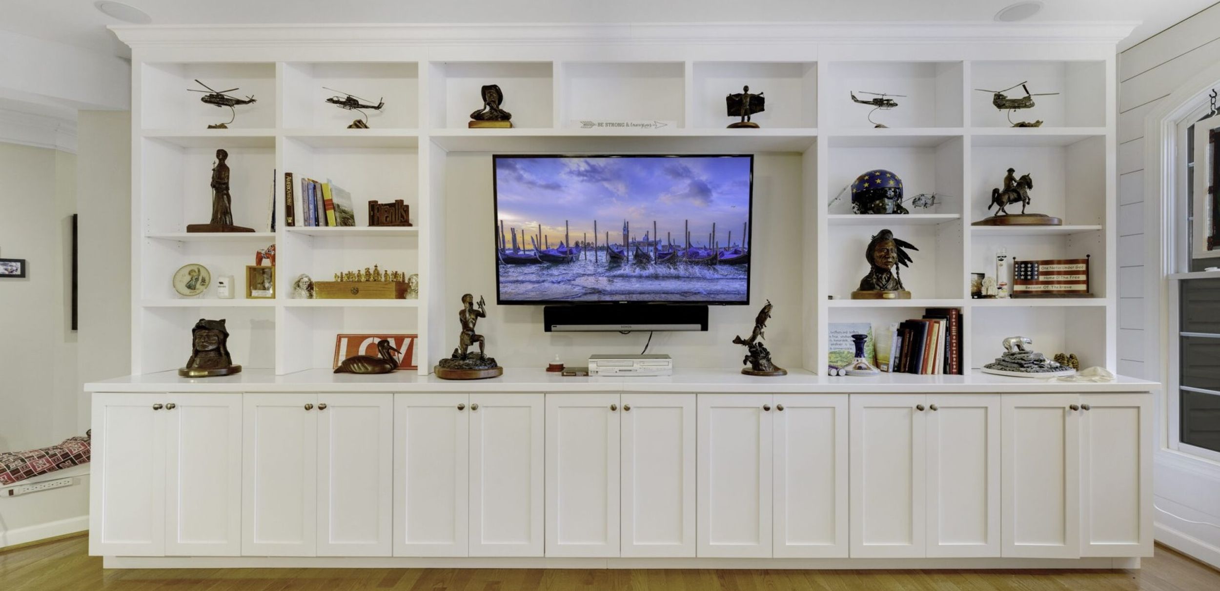 custom walnut hood kitchen