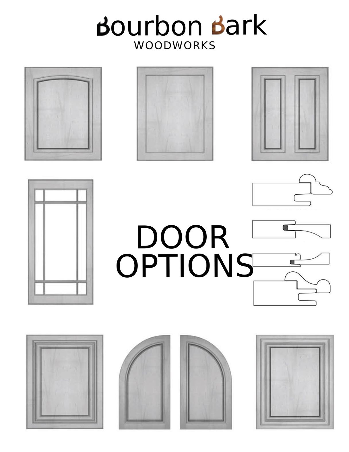 door and drawer style options
